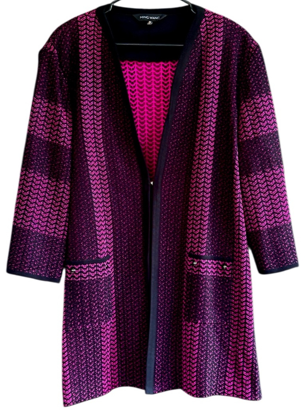 EUC Ming Wang Open Front along Line Sweater Size 3X